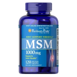 MSM 1000 mg (120 kaps) Siarka Organiczna Puritan's Pride