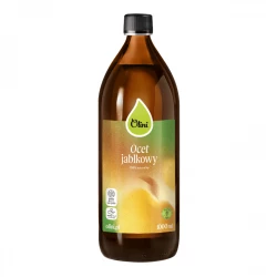 Ocet Jabłkowy Niepasteryzowany Niefiltrowany z Matką 100% Naturalny 1000 ml Olini