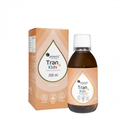 Tran Kids Olej z Dorsza Witamina A Pomarańcza Płyn 200 ml Aliness
