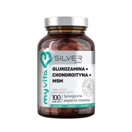 Glukozamina Chondroityna MSM z Witaminą C (100 kaps) MyVita