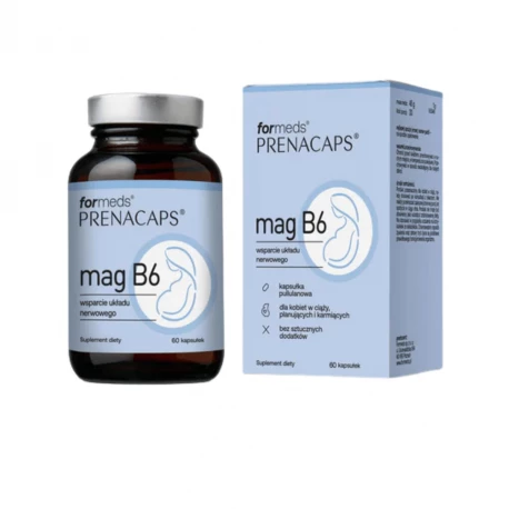 PRENACAPS Mag B6 Wysoko przyswajalny Magnez (60 kaps) ForMeds
