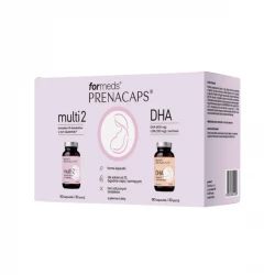 PRENACAPS Zestaw Multi 2 + DHA 2 i 3 Trymestr Ciąży (60 kaps x 2) ForMeds