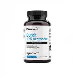 Ekstrakt z Buraka 500 mg 10% Azotanów (90 kaps) GymFood Pharmovit