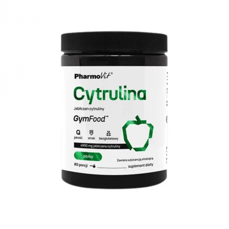 Cytrulina - Jabłczan Cytuliny Proszek o Smaku Jabłkowym 400 g Gym Food Pharmovit