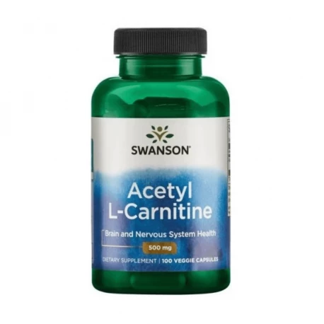 L-Karnityna Acetyl L-Carnitine 500 mg (100 kaps) Metabolizm Swanson