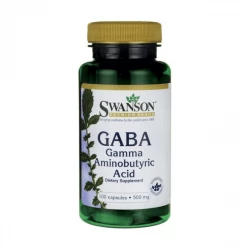 Gaba 500 mg Kwas Gamma Aminomasłowy (100 kaps) Swanson