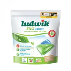 Kapsułki do Prania Tkanin Białych i Kolorowych 2w1 (32 szt.) - Ludwik Ekologiczny