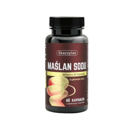 Maślan Sodu - Kwas Masłowy Witamina B1 Tiamina (60 kaps DR) Skoczylas