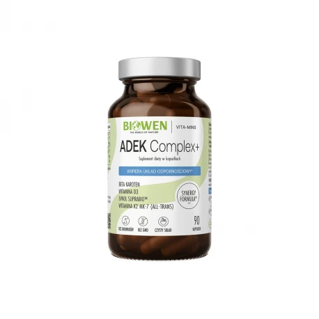 ADEK Complex+ D3 4000 IU K2MK7 100 μg (90 kaps) Biowen