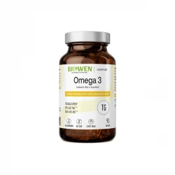 Omega 3 Trójglicerydy TG Kwasy Tłuszczowe EPA 660 mg / DHA 440 mg (90 kaps) Biowen