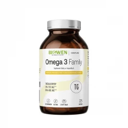 Omega 3 Family Kwasy Tłuszczowe EPA 720 mg / DHA 480 mg (225 kaps) Biowen