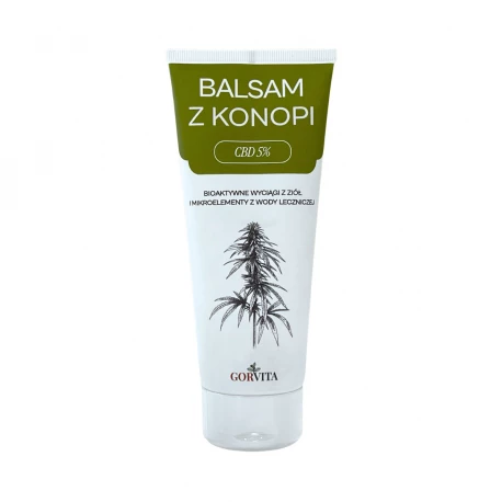 Balsam z Konopi 5% - Bioaktywne Wyciągi z Ziół 200ml Gorvita