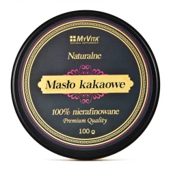 Masło Kakaowe 100% Nierafinowane 100 g Myvita