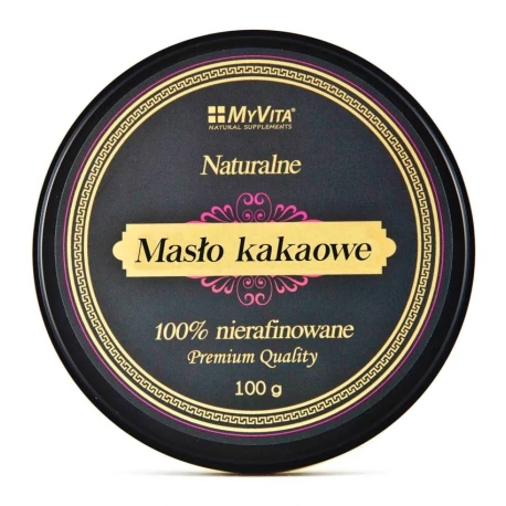 Masło Kakaowe 100% Nierafinowane 100 g Myvita