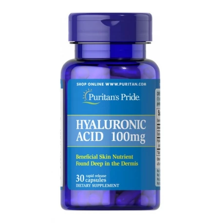 Kwas Hialuronowy 100mg (30kaps) Hialuronian sodu PURITAN'S PRIDE