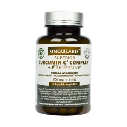 Curcumin C3 Complex Bioperine (70kaps) Kurkumina Piperyna SINGULARIS