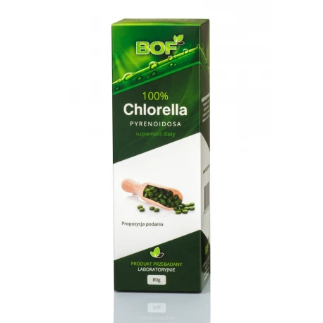 CHLORELLA PYRENOIDOSA 200mg 80g Tabletki BOF