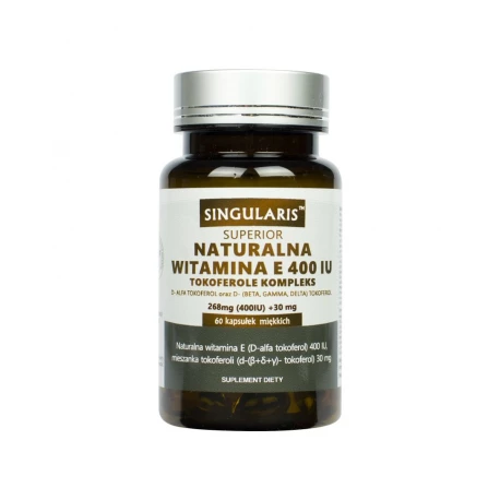 WITAMINA E 400IU Tokoferole Naturalna (60kaps) SINGULARIS