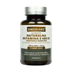 Witamina E 400IU Tokoferole Naturalna (120 kaps) Singularis