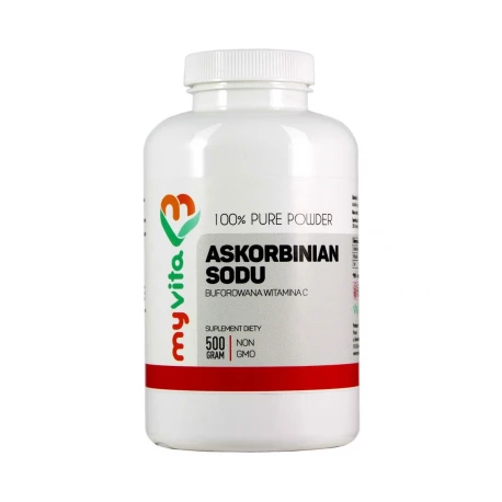 ASKORBINIAN SODU 100% 500 g (Witamina C Buforowana) Myvita