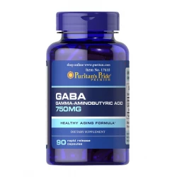 GABA 750mg (90kaps) Lepszy Sen PURITAN'S PRIDE