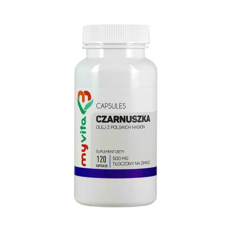 Czarnuszka 500 mg (120 kaps) Polski olej z nasion  Myvita