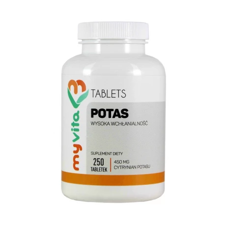 POTAS Cytrynian Potasu   (250 tab) Myvita