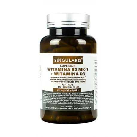 Witamina K2 MK-7 + D3 Superior (120kaps) SINGULARIS