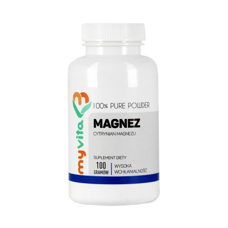 Cytrynian Magnezu Proszek 100 g Magnez MyVita