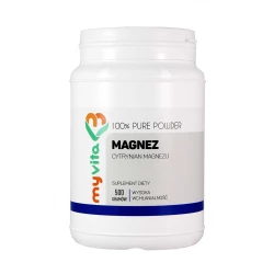 Cytrynian Magnezu Proszek 500g Magnez MyVita