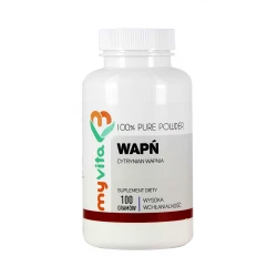 Cytrynian Wapnia 100% Czysty Proszek 100 g Wapń Myvita