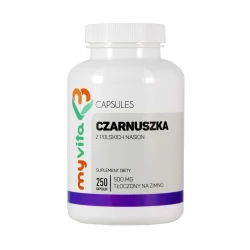 Czarnuszka 500 mg (250 kaps) Polski olej z nasion Myvita