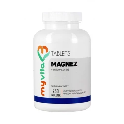Magnez i Witamina B6 (250 tab) Cytrynian Magnezu MyVita