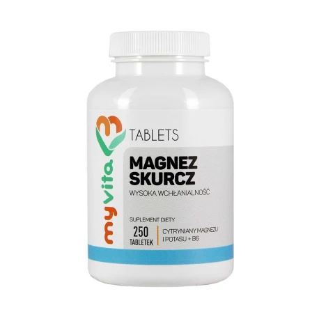 Magnez Skurcz + Potas + Witamina B6 (250 tab) Myvita