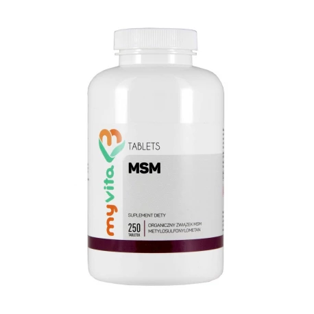 MSM 500mg (250tab) Siarka Organiczna MyVita
