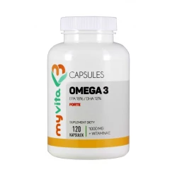 Omega 3 Forte 1000mg EPA DHA + Witamina E (120kaps) MYVITA
