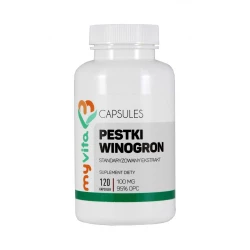 OPC 100 mg Ekstrakt z Pestek Winogron (120 kaps) Myvita