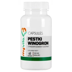 OPC 100 mg Ekstrakt z Pestek Winogron (60 kaps) Myvita
