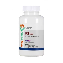 Witamina K2 MK-7 MAX 200 mcg z Natto (250 tab) Myvita