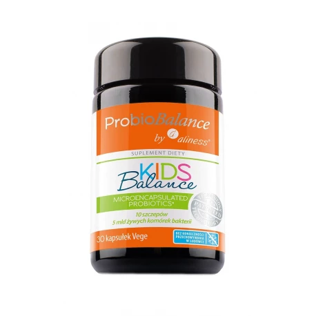 Probiotyk dla Dzieci ProbioBalance KIDS Balance 5mld (30kaps) Aliness