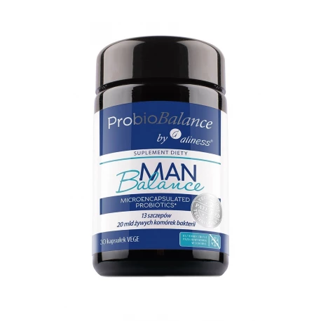 Probiotyk dla Mężczyzn ProbioBalance MAN Balance 20mld (30kaps) Aliness