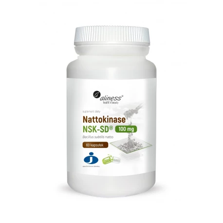 Nattokinase NSK-SD® 100mg (60kaps) Nattokinaza Aliness