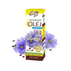 Olej Lniany BIO EKO Naturalny 100% 50ml Etja