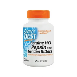 Betaina HCL Pepsyna i Goryczka (120 kaps) Doctor's Best