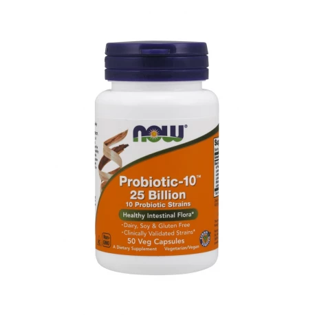 Probiotic-10 25 Billion (50 kaps) Probiotyk Now Foods