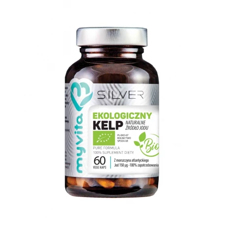 Kelp Morszczyn BIO 150 µg (60 kaps) Naturalny Jod Silver MyVita