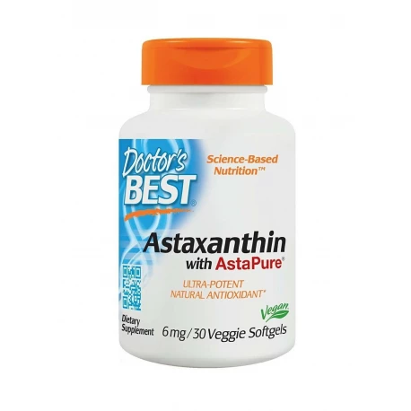 Astaksantyna AstaPure 6 mg (30 sgels) Vege Doctor\'s Best 