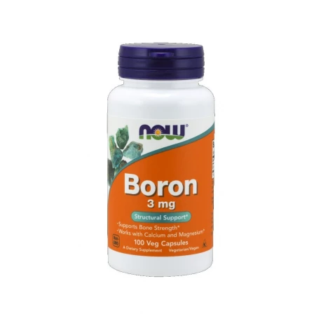 Boron 3 mg Bor (100 kaps) Zdrowe Kości Now Foods