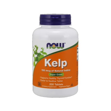 Kelp 150mcg (200 tab) Naturalny Jod Now Foods