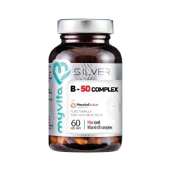 Witamina B-COMPLEX B-50 MAX (60 kaps) Silver MyVita